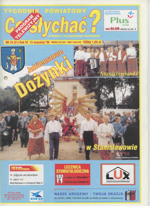 Okładka gazety Co słychać? - nr 23 (51) 1998